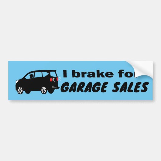 Garage Sale Fun Cool Kies een kleur Bumpersticker (Voorkant)