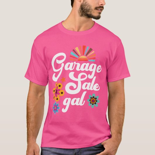 Garage Sale Gal Thrift Treasure Hunter Yard Sale F T-shirt (Voorkant)