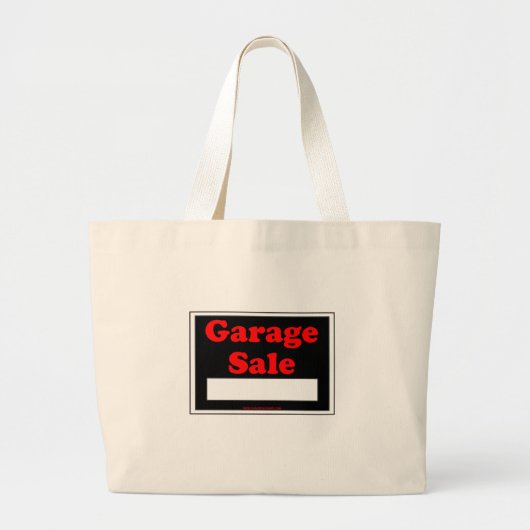Garage Sale Grote Tote Bag (Voorkant)