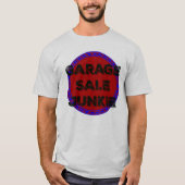 Garage Sale Junkie Blue Red Circle Design Shirt (Voorkant)