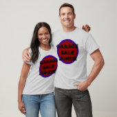 Garage Sale Junkie Blue Red Circle Design Shirt (Unisex)
