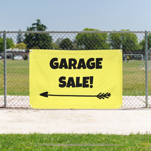 GARAGE SALE! Pijlbanner Spandoek (Insitu)