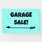 GARAGE SALE! Pijlbanner Spandoek (Horizontaal)