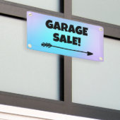 GARAGE SALE! Pijlbanner Spandoek (Buitenkant Gebouw)