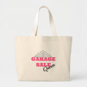 Garage Sale Queen Line Grote Tote Bag (Voorkant)