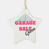 Garage Sale Queen Line Keramisch Ornament (Rechts)