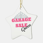 Garage Sale Queen Line Keramisch Ornament (Links)