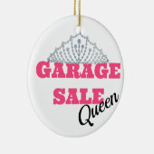Garage Sale Queen Line Keramisch Ornament (Rechts)