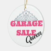 Garage Sale Queen Line Keramisch Ornament (Links)