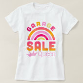Garage Sale Queen Regenboog T-shirt (Design voorkant)