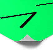 GARAGE SALE SIGN - pijl-rechts Poster (Hoek)