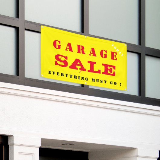 Garage SALE Spandoek (Buitenkant Gebouw)