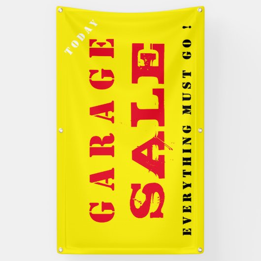 Garage SALE Spandoek (Verticaal)