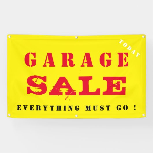 Garage SALE Spandoek (Horizontaal)