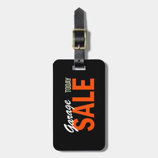 Garage Sale Vandaag Bagagelabel (Voorkant verticaal)