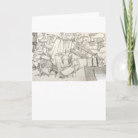 Garage Sale Wenskaart Kaart (Voorkant)