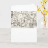 Garage Sale Wenskaart Kaart (Gele Bloem)