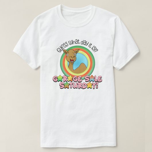 Garage Sale Zaterdag T-Shirt (Design voorkant)