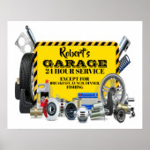 Garage Sign Humor Poster (Voorkant)