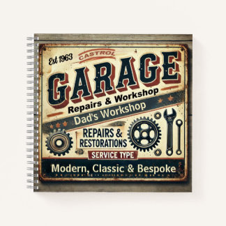 Garage Spiral Notitieboek