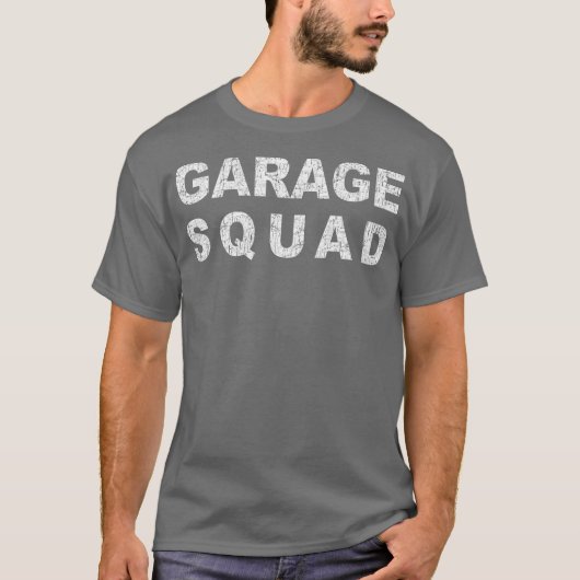 Garage Squad Car Mechanic T-shirt (Voorkant)