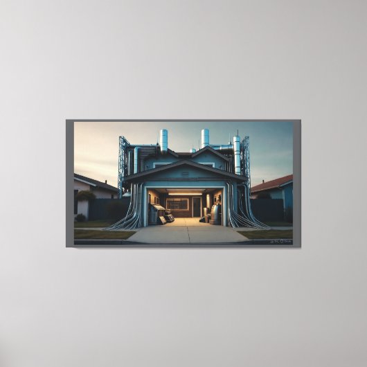 Garage Tech Upgrade canvas print (Voorkant)