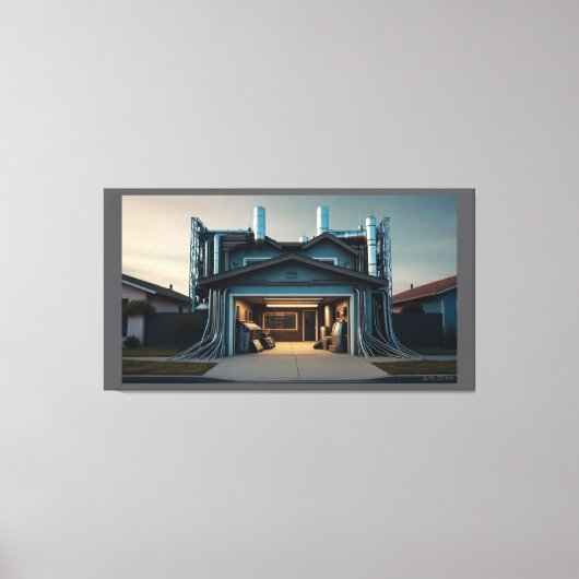 Garage Tech Upgrade canvasprint Canvas Afdruk (Voorkant)