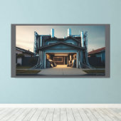 Garage Tech Upgrade canvasprint Canvas Afdruk (Insitu (Houten vloer))