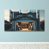 Garage Tech Upgrade canvasprint Canvas Afdruk (Insitu (Houten vloer))