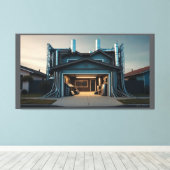 Garage Tech Upgrade canvasprint Canvas Afdruk (Insitu (Houten vloer))