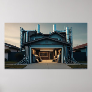 Garage Tech Upgrade matte poster waarde