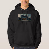 Garage Tech Upgrade men black hooded sweatshirt (Voorkant)