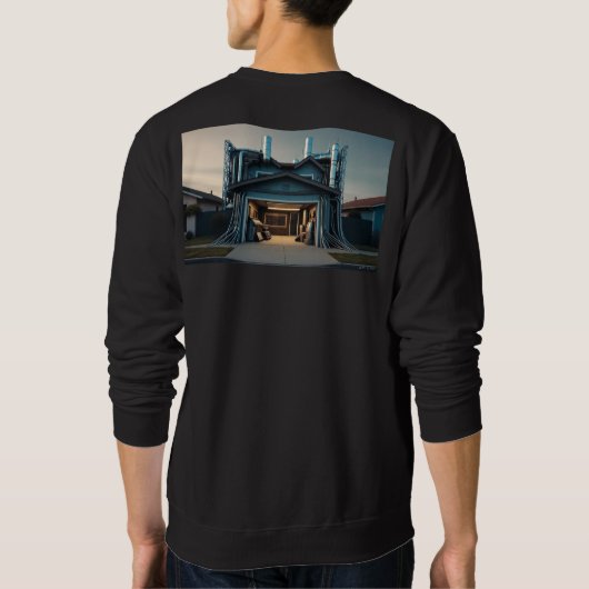 Garage Tech Upgrade men black sweatshirt back (Achterkant)