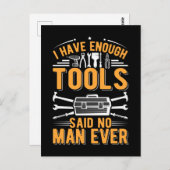 Garage Tools Mechanic Dad Craftsman Husband Briefkaart (Voorkant / Achterkant)