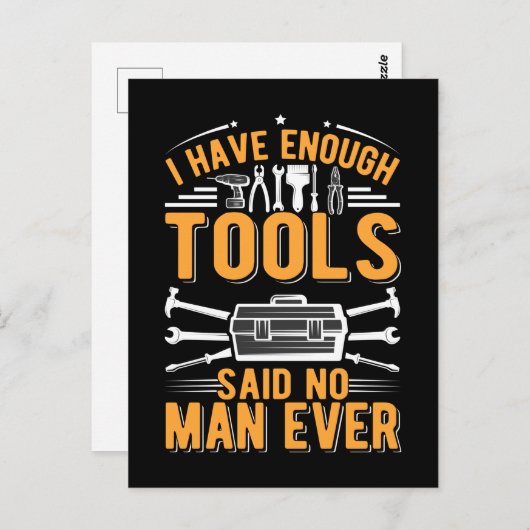 Garage Tools Mechanic Dad Craftsman Husband Briefkaart (Voorkant / Achterkant)