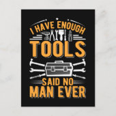 Garage Tools Mechanic Dad Craftsman Husband Briefkaart (Voorkant)