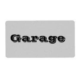 Garage verhuislabels in grijs etiket