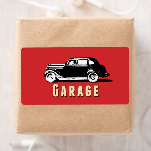 Garage Verplaatsen Opbergdoos Sticker Label (Insitu)