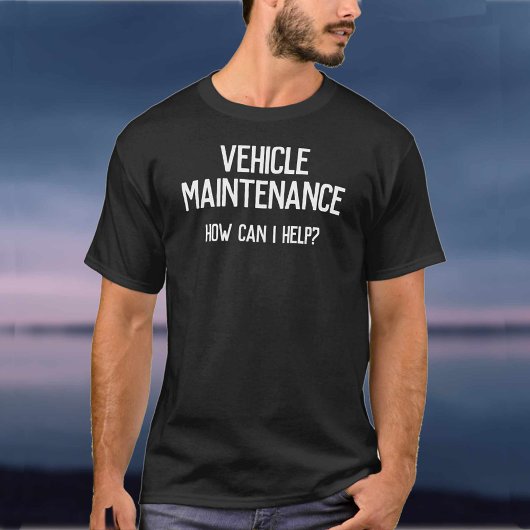 Garage Voertuig Onderhoud Bedrijf Zakelijk T-shirt