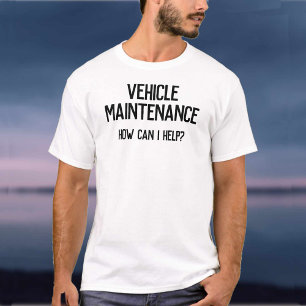 Garage Voertuig Onderhoud Bedrijf Zakelijk T-shirt
