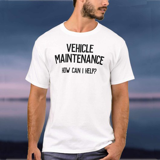 Garage Voertuig Onderhoud Bedrijf Zakelijk T-shirt