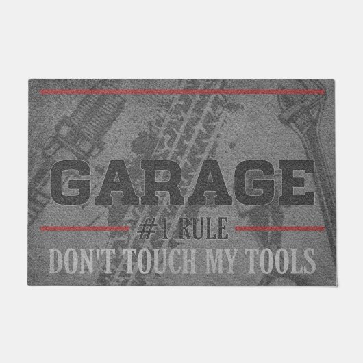 Garage Welcome Mats, Doormat Garage, Custom Garage Deurmat (Voorkant)