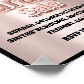 Garage Yard Sale Roos Glitter Blush Drivers Poster (Hoek)