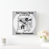 Garageauto Reparaties en Voertuigonderhoud Kantoor Vierkante Klok (Huis)