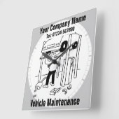 Garageauto Reparaties en Voertuigonderhoud Kantoor Vierkante Klok (Hoek)