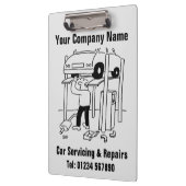 Garageauto's en reparaties van voertuigen klembord (Links)