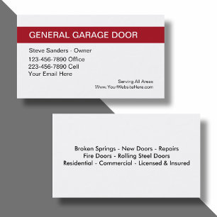 Garagedeur Service Visitekaartje