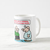 garagedeur voor pacemaker open koffiemok (Voorkant rechts)