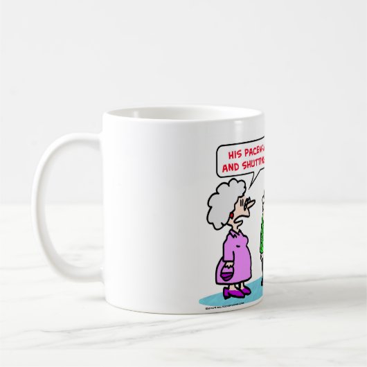 garagedeur voor pacemaker open koffiemok (Links)