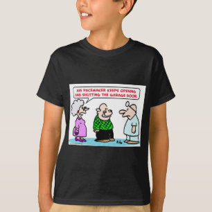 garagedeur voor pacemaker open t-shirt